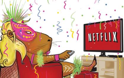 Charge do dia: Capitu curtindo o Carnaval