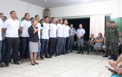 Tamiko participa da solenidade de matrícula da nova turma do TG