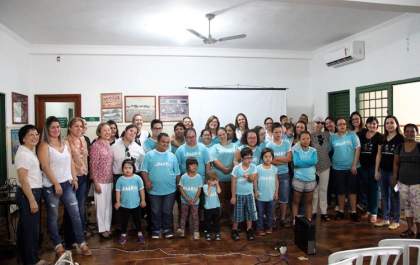 Tamiko acompanha alunos no Dia Internacional da Síndrome de Down