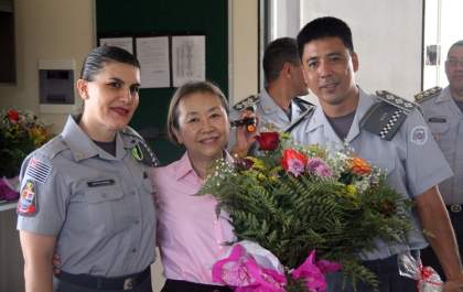Tamiko participa de aniversário e inauguração de academia de ginástica do 28º BPMI