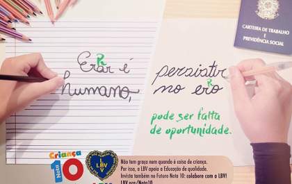 Ação solidária visa combate ao analfabetismo