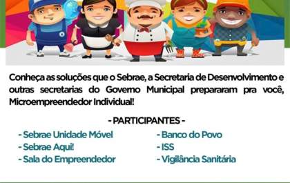 Governo de Andradina e Sebrae realizam mutirão do MEI nesta quinta na praça Moura Andrade