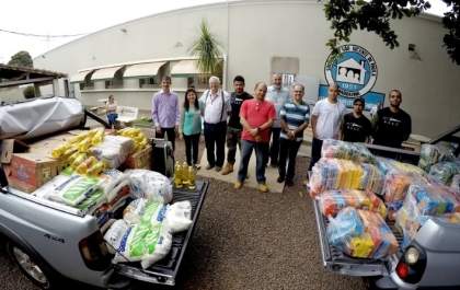 Asilo em Andradina recebe alimentos arrecadados por equipe de Airsoft