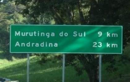 Via Rondon corrige placa como nome de cidade errado