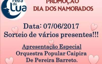 A Feira da Lua terá “Dia dos Namorados” em Pereira Barreto