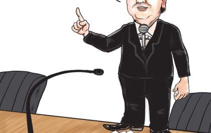 Charge: Luiz Akira e o banquinho