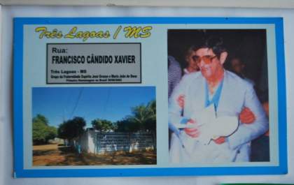 Três Lagoas se destaca por ser primeira cidade brasileira a homenagear Chico Xavier