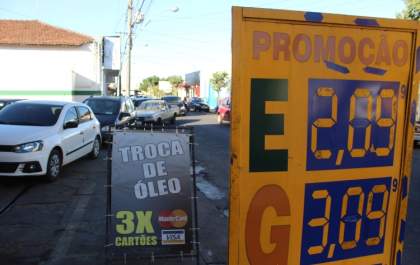 Etanol cai mais de 40 centavos em Araçatuba e chega a R$ 2,09