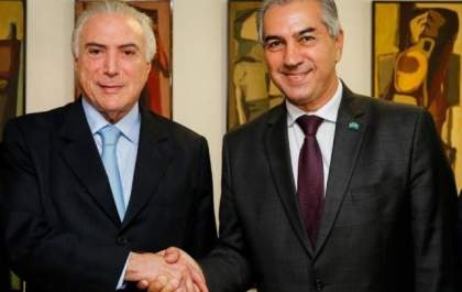 Reinaldo almoça com Temer e volta a pedir que divisão do ICMS seja revista