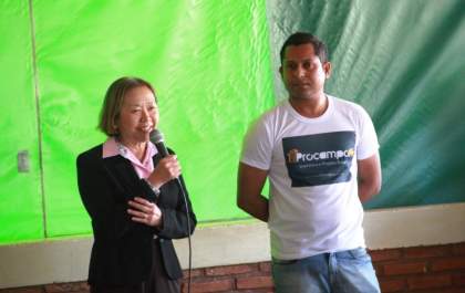 Tamiko participa de palestras no Dia do Agricultor