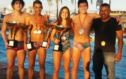 Quatro nadadores e um técnico andradinense são convocados para compor a seleção Paulista escolar