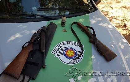 Polícia Ambiental apreende armas e carne de javaporco em Guararapes