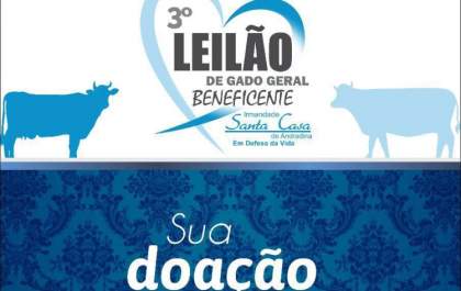 3º Leilão em prol da Santa Casa de Andradina