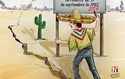 MÉXICO: Tristeza entre os escombros