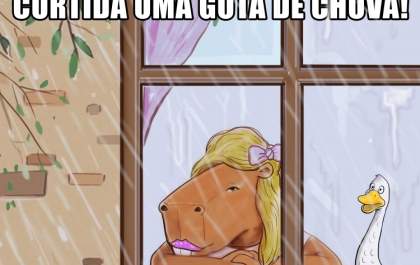 Curtindo a chuva