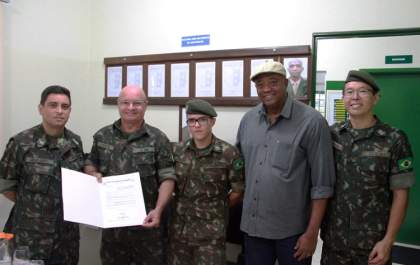 TG do Governo de Andradina recebe visita de major do Exército