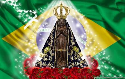 A imagem encontrada no rio e que se tornou   um símbolo da Fé