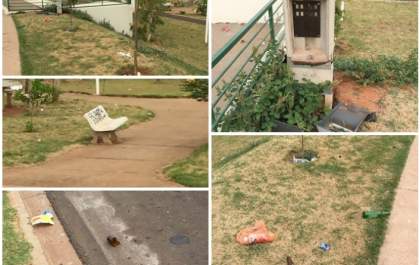 Vândalos destroem praça e ruas no Mais Parque em Fernandópolis