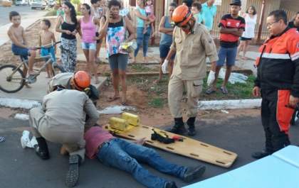 Motociclista de 33 anos fica ferido ao se envolver em acidente em Três Lagoas