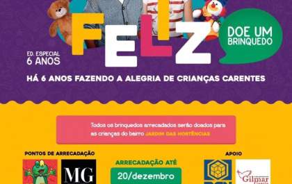 Campanha “Faça uma Criança Feliz” leva sorrisos a crianças carentes de Três Lagoas