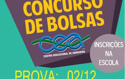 Concurso de Bolsas do CEA acontece dia 02 de dezembro