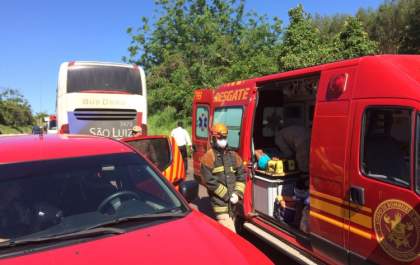 Uma das vítimas do acidente com ônibus na BR-262 em Três Lagoas continua internada