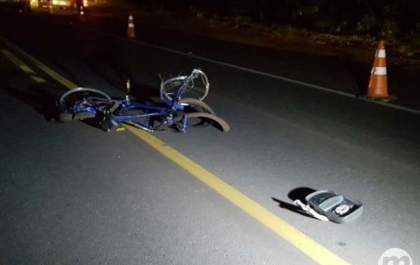 Ciclista de 44 anos morre atropelado por S-10 em rodovia