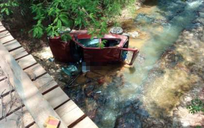 Motorista morre ao cair no córrego em Aquidauana