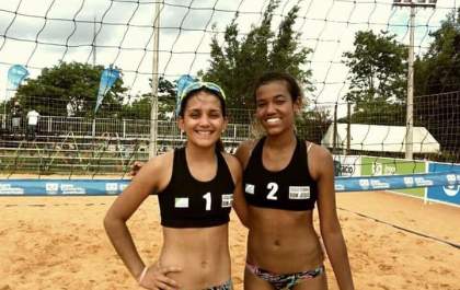 Três-lagoenses conquistam ouro no vôlei de praia nos Jogos Escolares da Juventude em Brasília