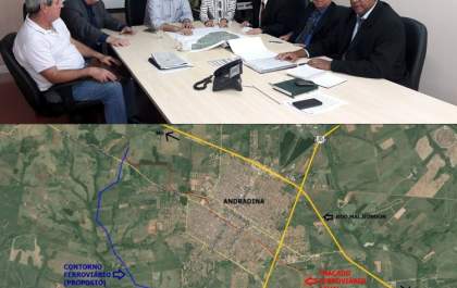 Andradina apresenta projeto do contorno ferroviário no Dnit