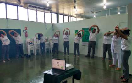 Colaboradores da Unimed Andradina iniciam Ginástica Laboral