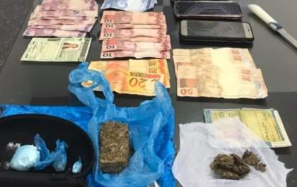 Mulher é presa por tráfico de drogas durante patrulhamento