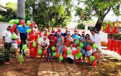 Pacientes do CAPS comemoram Natal em um dia de confraternização