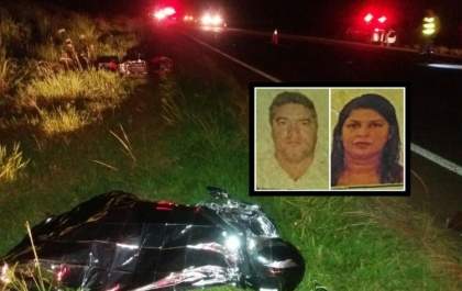 Casal morre em acidente de moto em rodovia de Araçatuba
