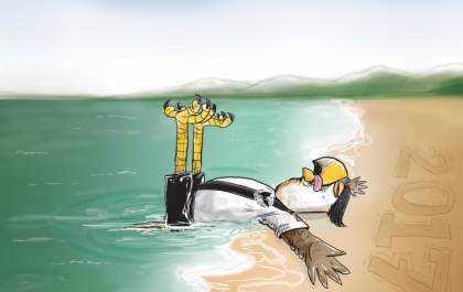 Morreu na praia