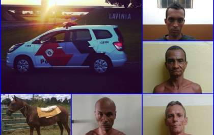 4 presos fogem de penitenciária : Um furtou égua