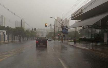 Chuva gera alerta de perigo durante os primeiros dias do ano em Mato Grosso do Sul