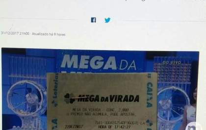 Prêmio da Mega da Virada tem prazo de 15 dias para ser pago, afirma Caixa