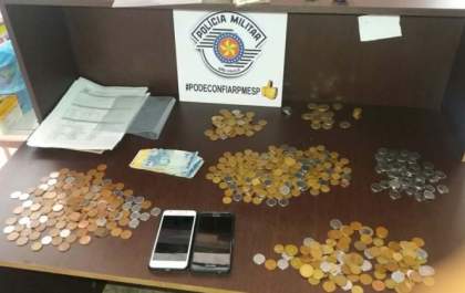 PM caça ladrão de padaria, prende traficante junto e recupera produtos furtados
