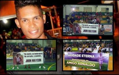 Faixa homenageia professor “Jhon Maycon” que morreu em acidente