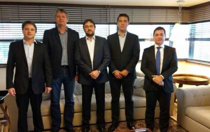 Novo dono da Eldorado Brasil visita presidente da Fiems em Campo Grande