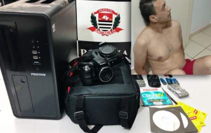 Professor é preso por estupro de vulnerável e com vídeos de pedofilia em Araçatuba