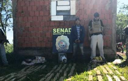Traficante é preso com 75 quilos de maconha prontos para comércio