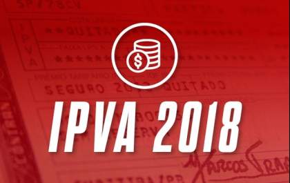 Pagamento à vista do IPVA 2018, sem desconto, de veículos com placa final 5 vence hoje, 20/2