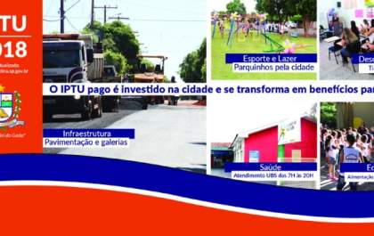 Vencimentos dos IPTU começam no dia 21 de março