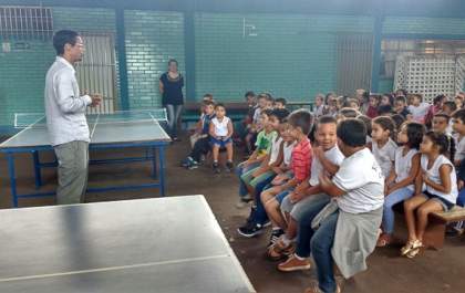 Visando o “Município Verde Azul”, Castilho investe em palestras ambientais