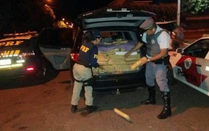 PRF e PRE/SP apreendem mais de 750 kg de maconha na divisa entre Três Lagoas e Castilho