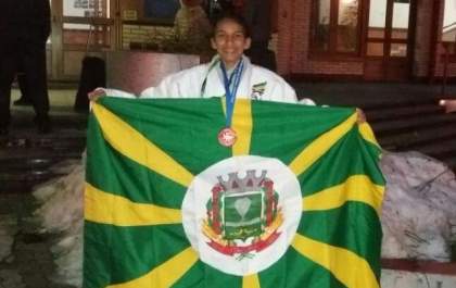 Atleta de MS conquista o bronze em competição de judô na Croácia