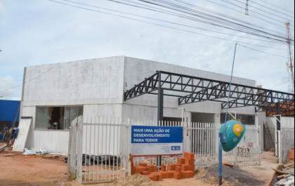 Obras da Unidade de Saúde do Bairro Santa Luzia estão em ritmo acelerado