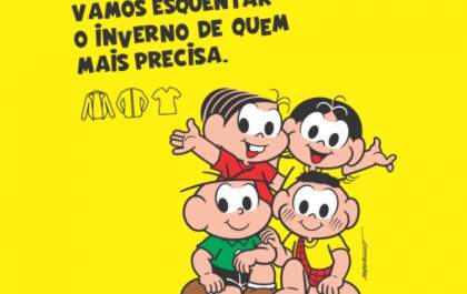 Turma da Mônica participa da Campanha do Agasalho em 2018
